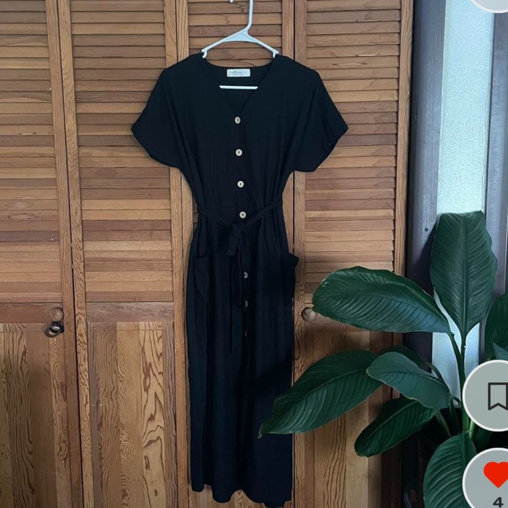 Mahina Black Long Dress